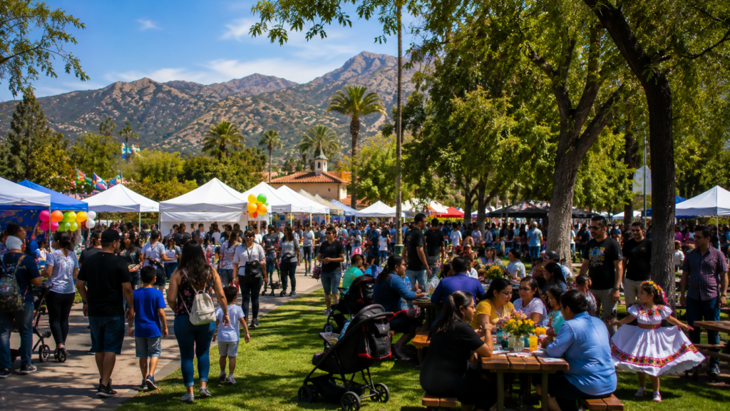 El Cajon community event with local residents and families