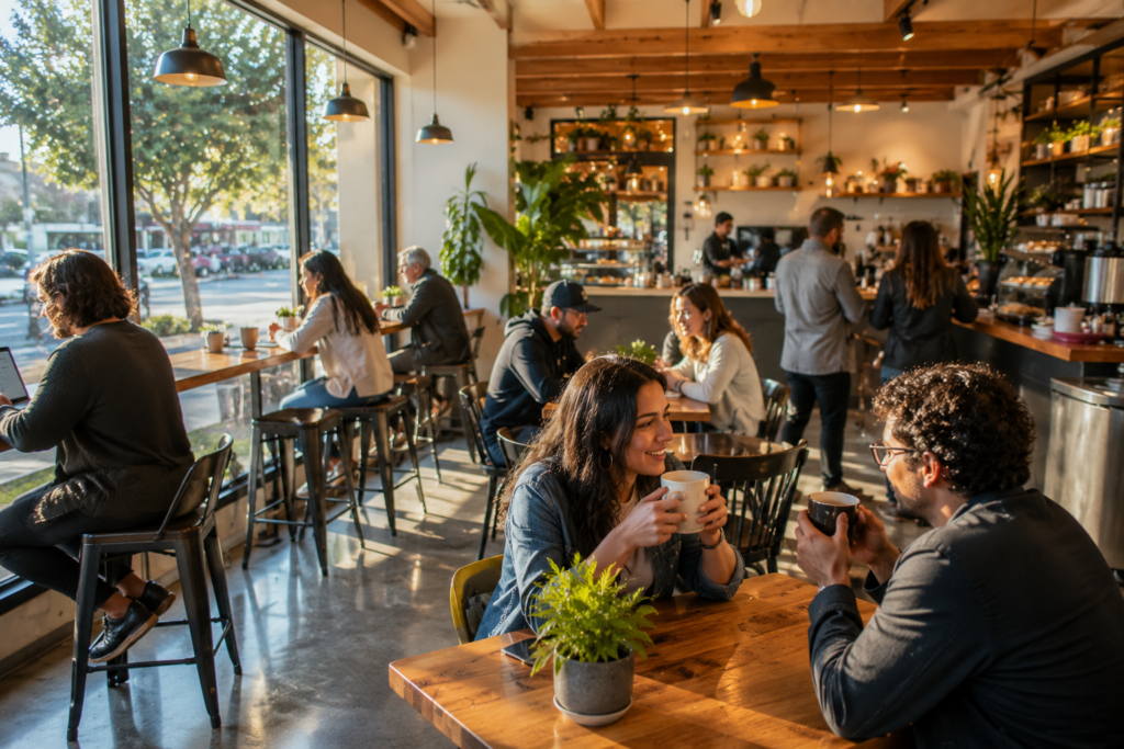 Local coffee shop and cafe experience in El Cajon California