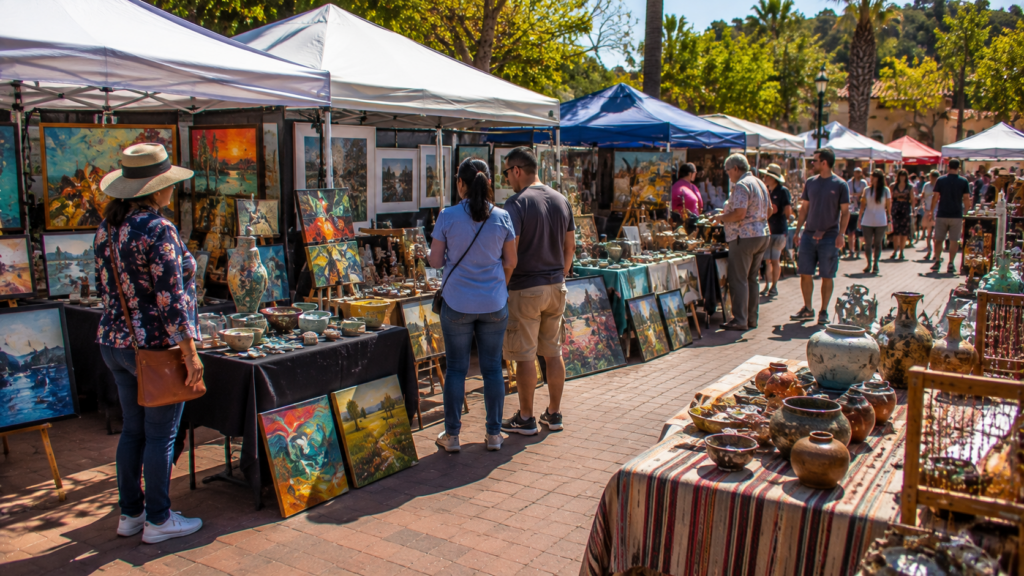 Local artists and community art event in El Cajon California