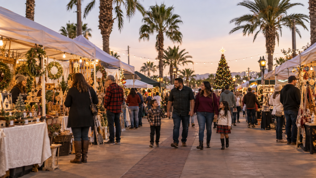 Family holiday market experience in El Cajon California